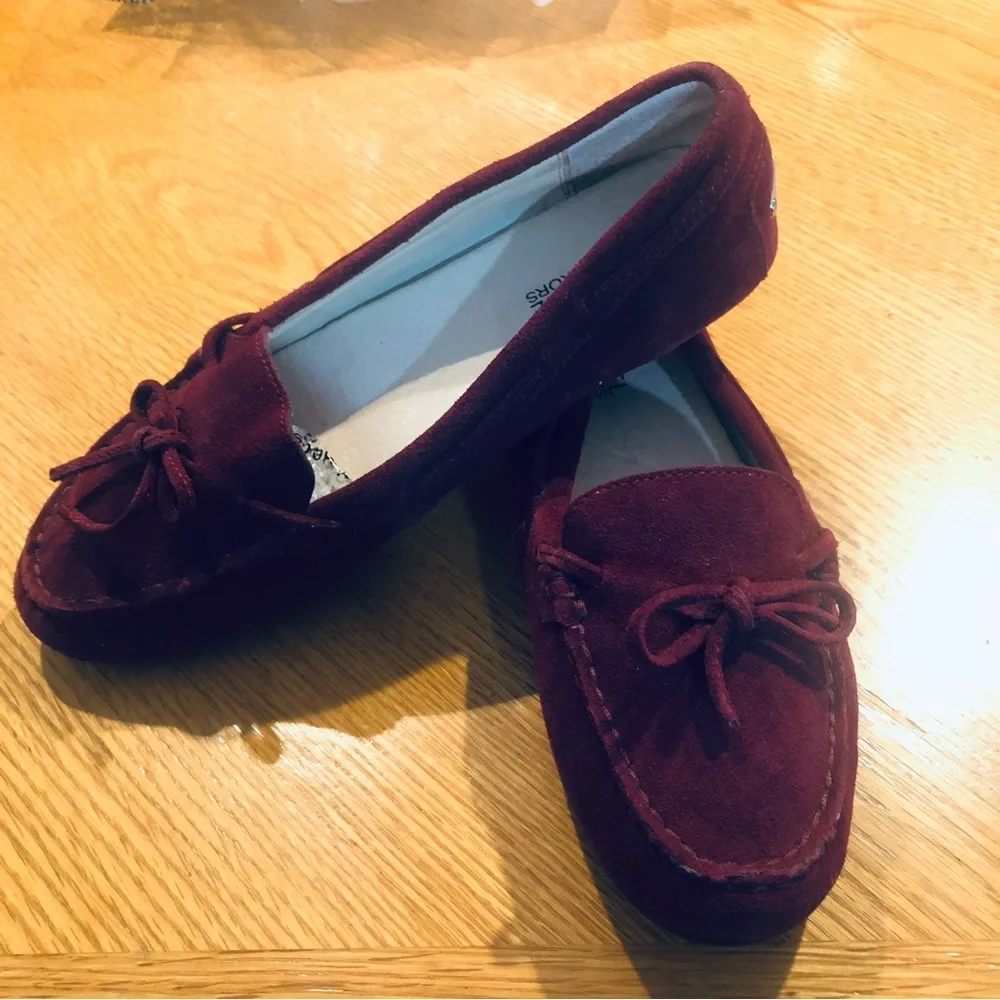 Michael Kors Daisy Moc Women US 7 Merlot Suede Loafer - Picture 7 of 8